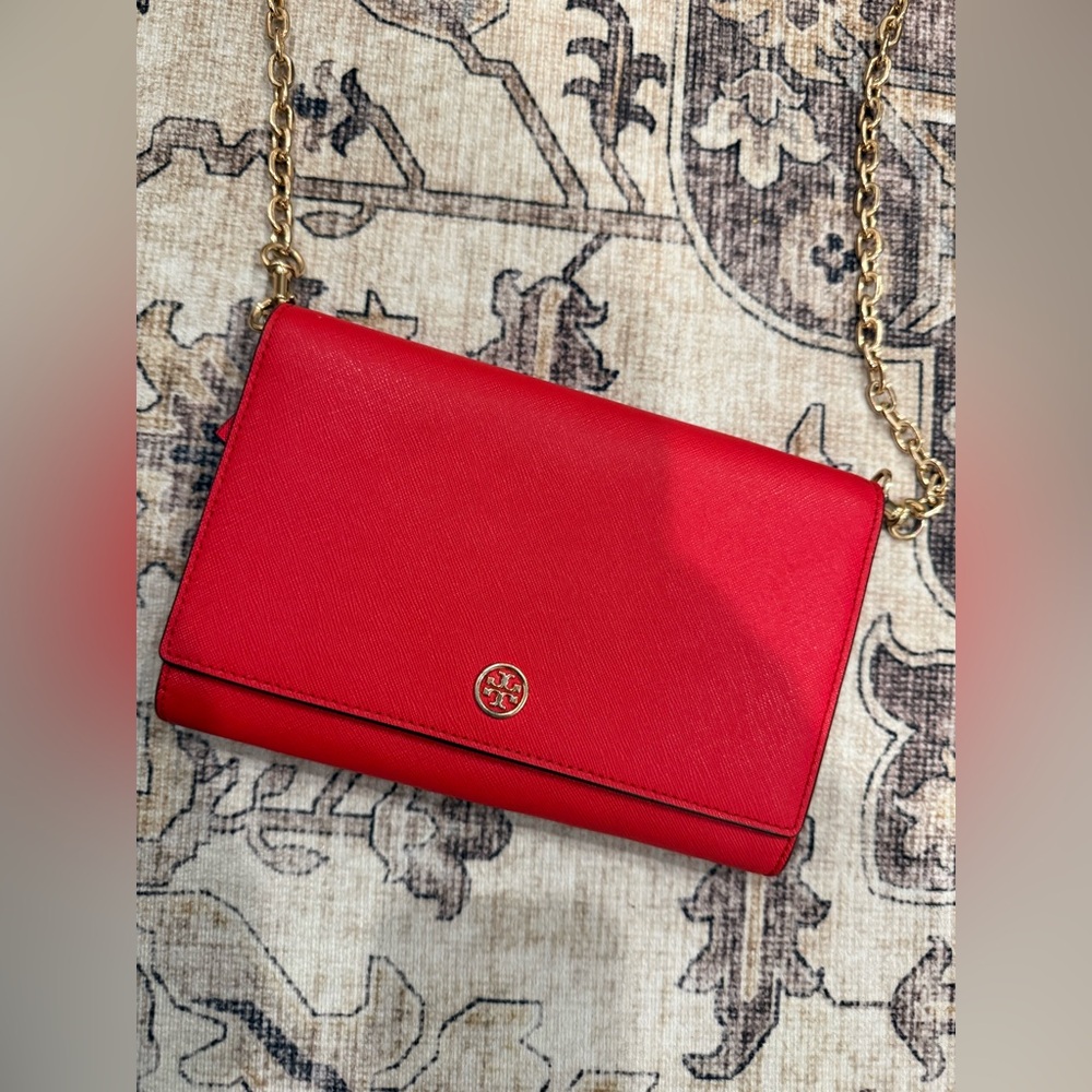 Tory Burch Robinson Chain Wallet purse - Picture 2 of 8